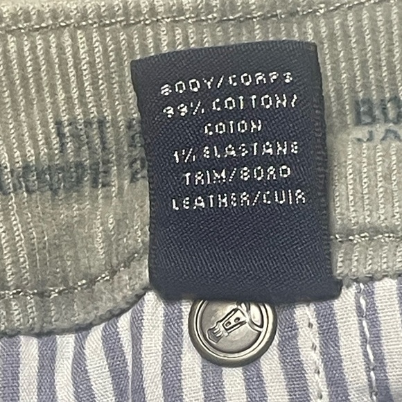 Lands End Dove Gray Fine Wale Corduroy Pants Boot Cut size 22 long - Picture 8 of 9